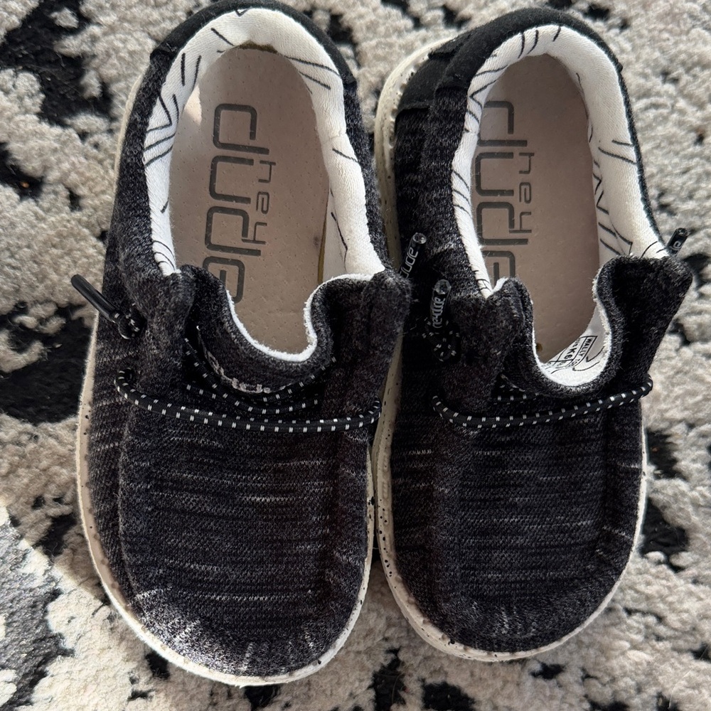 Hey Dude Kids Charcoal Moccasins
